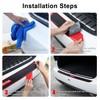 SINGARO Car Rear Bumper Protector, 41inch x3.5inch Car/SUV Universal Rubber