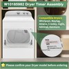 WED4815EW1 WGD4800XQ0 W10185982 Dryer Timer for Whirlpool Maytag Kenmore
