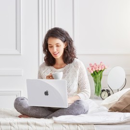 Crystal Clear Case for MacBook Pro 16 inch M4 A3403 A3186 M3 A2991 M2 A2780 M1 A2485 Pro/Max 2025-2021 Release with Touch ID, 5 in 1 Plastic Hard Shell&Keyboard Cover&Screen Protector&Webcam Cover