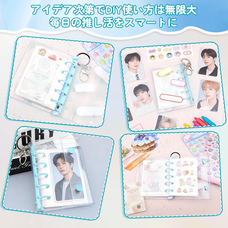 cshare Seal Notebook, Plastan, Transparent, M5 Size, Mount, Sticker Binder,