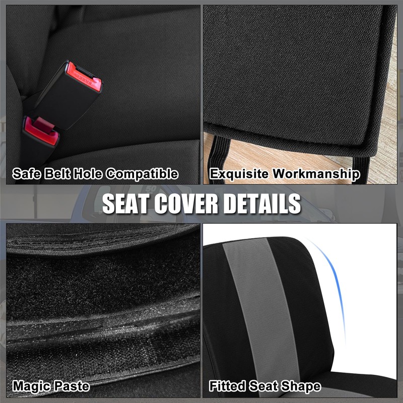 SAPUBK Custom-fit Front Seat Covers Replacement for John Deere XUV