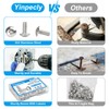 Yinpecly 40Pcs M4 x 25mm Truss Head Machine Screws for