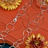 Tuscany Silver Multi Ring Necklace 46cm/18"