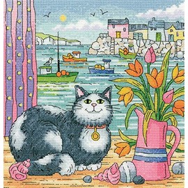 Heritage BSHV1609-A Aida Harbour View (A) Cross Stitch Kit, 20.5 x 21.5 cm