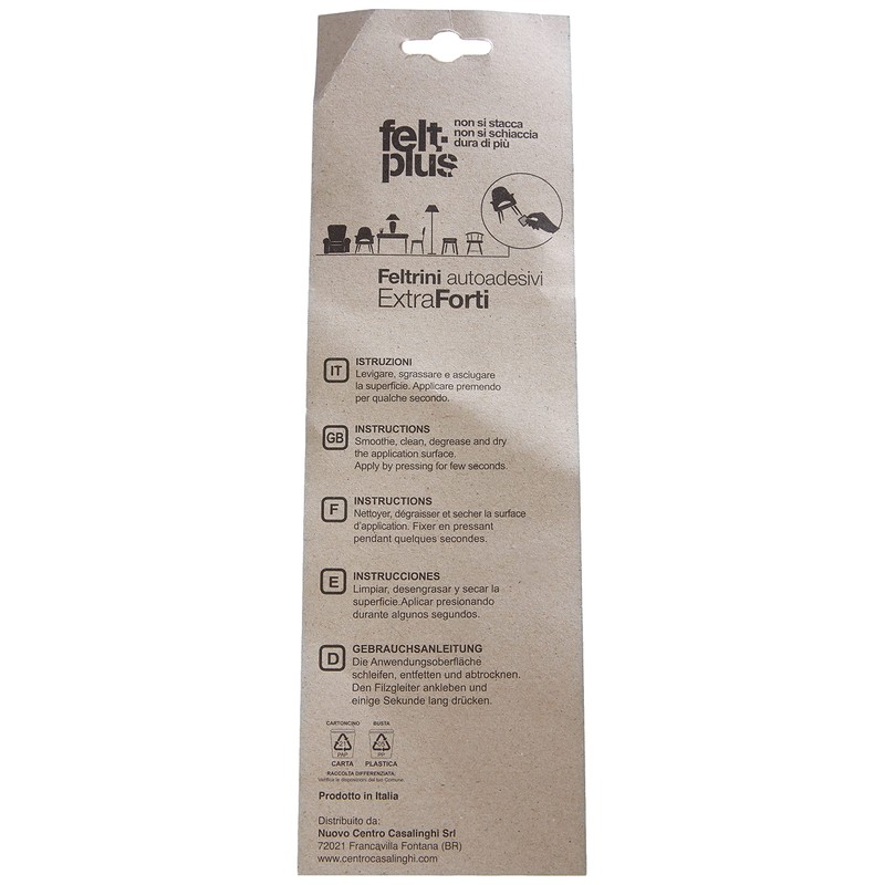 Felt Pads Assorted Brico Line Brown