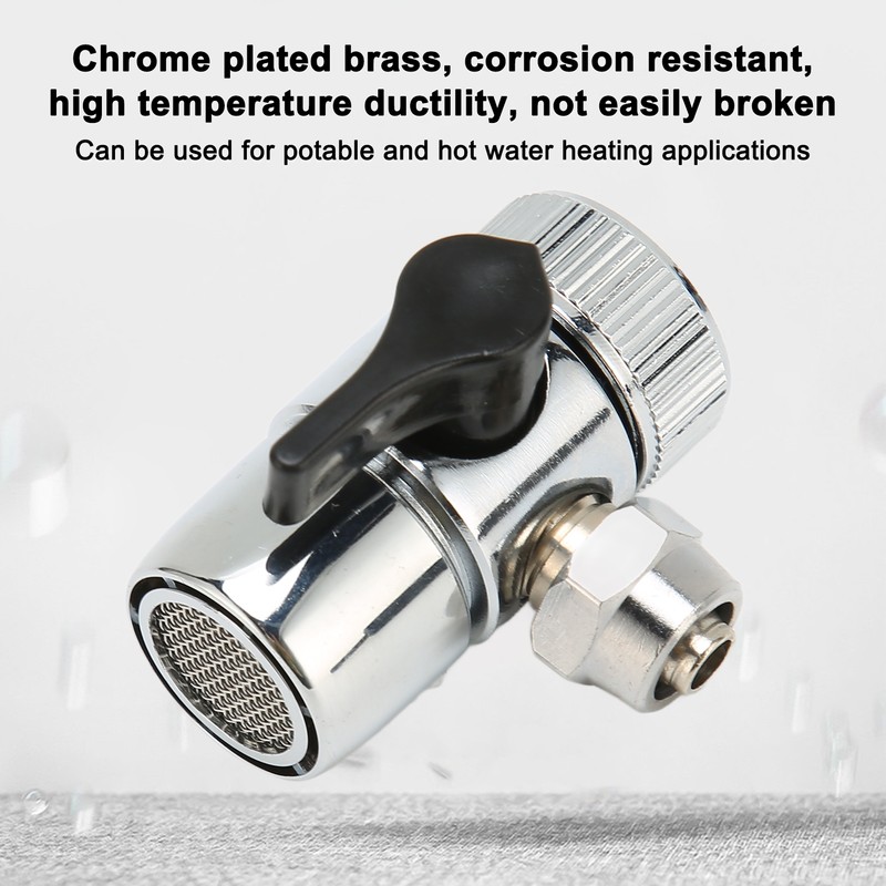 3pcs G3/8 In Sink Faucet Diverter Valve Three Way Universal