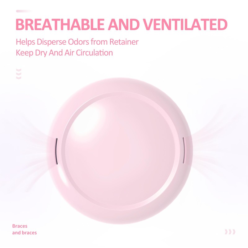 Gaboolo Retainer Case Slim Aligner Case with Vent Holes Removable
