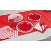 Solid Red Printed Christmas Tablecloth Party Roll 100-Ft x 40"
