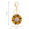 Yellow Sunflower Keychains for Women and Girls Bling Crystal Decorations