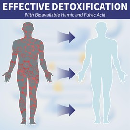 Zeolite Detox for Kids & Adults, Zeolite Spray with Humic Fulvic Acids, Trace Minerals for Gut Detox, Immune Support & Digestion Health, 1 oz Liquid Pump Spray