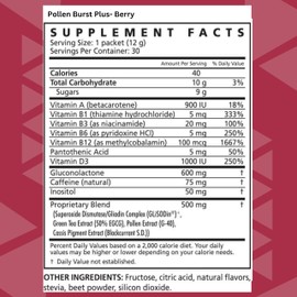 Youngevity Pollen Burst Energy Drink - Strawberry Acai 30 Count Box