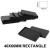 Rectangle Plastic Model Bases for Wargames Table Games (30pcs 40