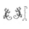Petite Gecko Lizard Stud Earrings 925 Sterling Silver Metal Unknown,