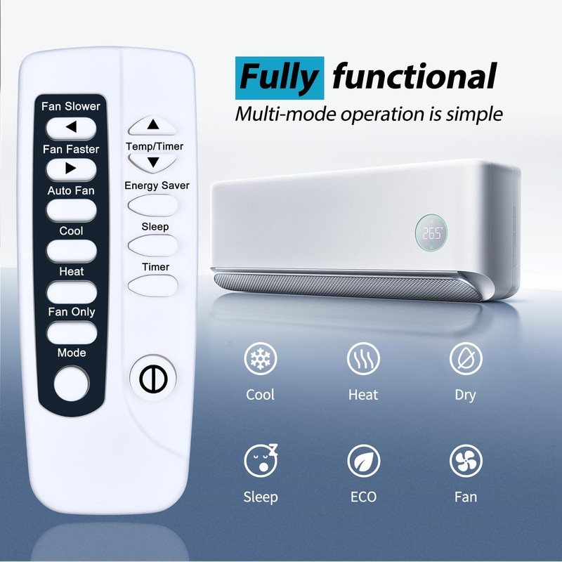 ZWP Replacement Remote Control for Frigidaire Window Air Conditioner, Replace