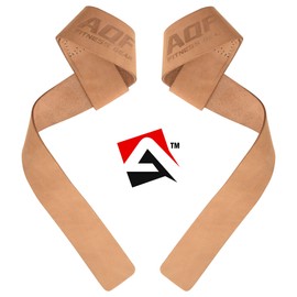 AQF Weight Lifting Straps for Gym, CrossFit non-padded Training Wrist Support Straps Bodybuilding Powerlifting Fitness Webbing Bar Grips (Non-Padded)