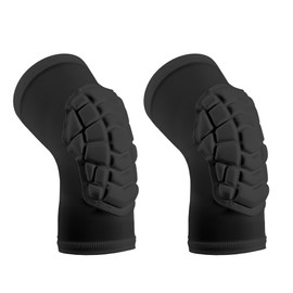 KRIYNAA Basketball knee pads, compression leg covers for teenagers and adults, wrestling knee pads, football volleyball, pickleball, weightlifting knee pads (1 pair) (Short black, Medium)