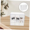 TEHAUX 12-Grid Storage Box with Drawers Dustproof Desktop Organizer for