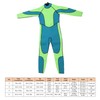 Kids Wetsuit Green Long Sleeve 2.5MM Warm Keeping UV Protection