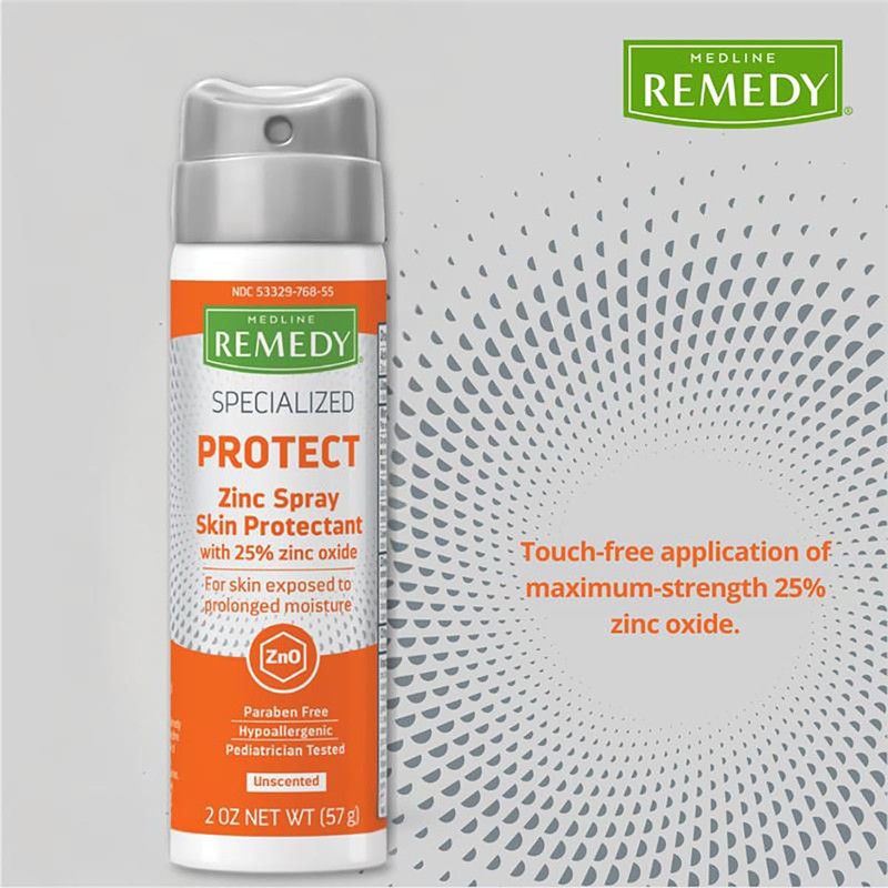 Medline Remedy Specialized Zinc Spray Skin Protectant, 2 oz, 1