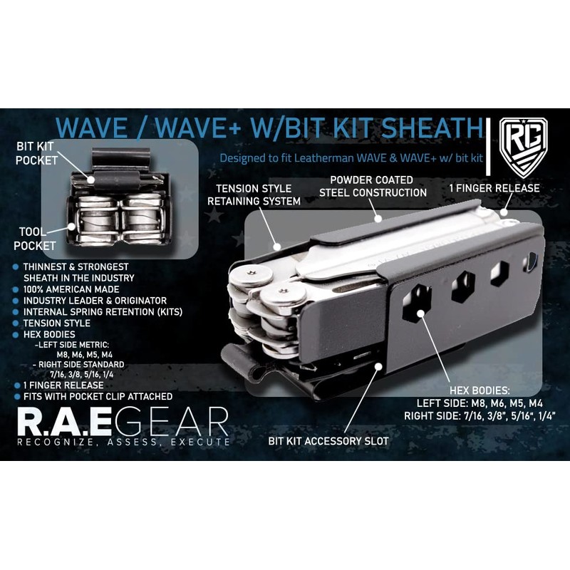 RAE GEAR - NEW WAVE/WAVE PLUS and Bit Kit Sheath