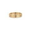 PAVOI 14K Yellow Gold Plated 4 Ring Set for Women