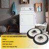 Seentech 349241T Drum Roller Kit - Compatible with Whirlpool, Kenmore