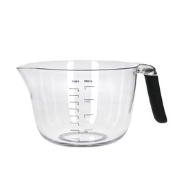 KitchenAid Rühr- und Messschüssel mit Griff, 2 Liter (8 Cups) Kapazität, Spülmaschinenfest – Schwarz