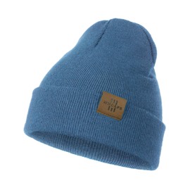 Wmcaps Children's Boys Warm Soft Winter Hats for Girls Toddler Baby Double Layer Knitted Hat Children, sky blue