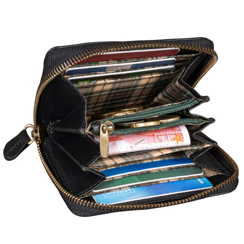 Benthill Small Leather Wallet | Mini Purse Women's with RFID