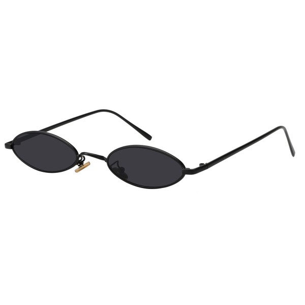 MEETSUN Vintage 90s Small Oval Sunglasses For Women Men Metal