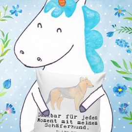 Mr. & Mrs. Panda 40 x 40 cm German Shepherd Moment Cushion Decorative Cushion Design Cushion German Shepherd Dog Sofa Cushion