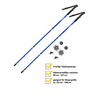 JELEX Nature Telescopic Walking Poles for Nordic Walking Adjustable, Includes