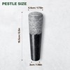 Black Granite Pestle,Pestle Only, Natural Stone Spice Grinder & Muddler,