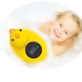JIHONGTOX Floating Duck Toys Bath Thermometer Smart Digital Measurement, Large Screen Display for Baby Bathing Water Temperature Measurement, Food Material Safety Security