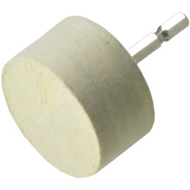 Yanase NFF50 Felt Wheel with Shaft for Impact [0.25 inch (6.35 mm) Shaft] φ2.0 x 1.0 x 0.25 inches (50 x 25 x 6.35 cm)
