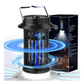 Bug Zapper for Indoor Outdoor, Rechargeable Mosquito Zapper with LED Light, Portable Electric Fly Traps, Mosquito Killer, Insect Pest Control for Home, Backyard, Patio, Camping, Fishing