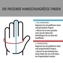 Level Star Snowboard Ski Gloves for Men with Cuff and Adjustable Strap, Thermal Winter Gloves for Men, Protective, Waterproof and Breathable, Snow Clothing for Men