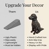 Lulu Decor, Cast Iron Dog with Tail Doorstop, Door Stopper,