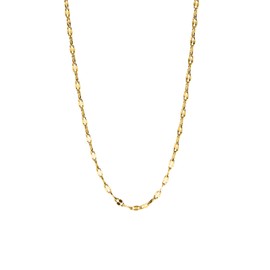 Purelei® Petal Necklace - 18K Gold Plated Stainless Steel Chain - Filigree Link Chain for Women - Charm Compatible - 50-55cm Length - Available in Gold, Silver & Rose Gold, Stainless Steel, Abalone