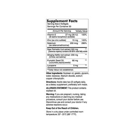 PACK 2 X 60 = 120 SOFTGELS PROSTATE THERAPY COMPLEX URINARY HEALTH SAW PALMETTO