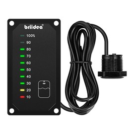 briidea RV Tank Sensor Monitor Panel, RV Water Tank Level Monitor with LED Indicator, Allow You to Replenish The Water Tank in Time, Powered by 7-32V DC, Ideal for RV Motorhome Caravan