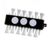 Tecno Pro Cross-Country Golf Tee Holder with 12 Tees &