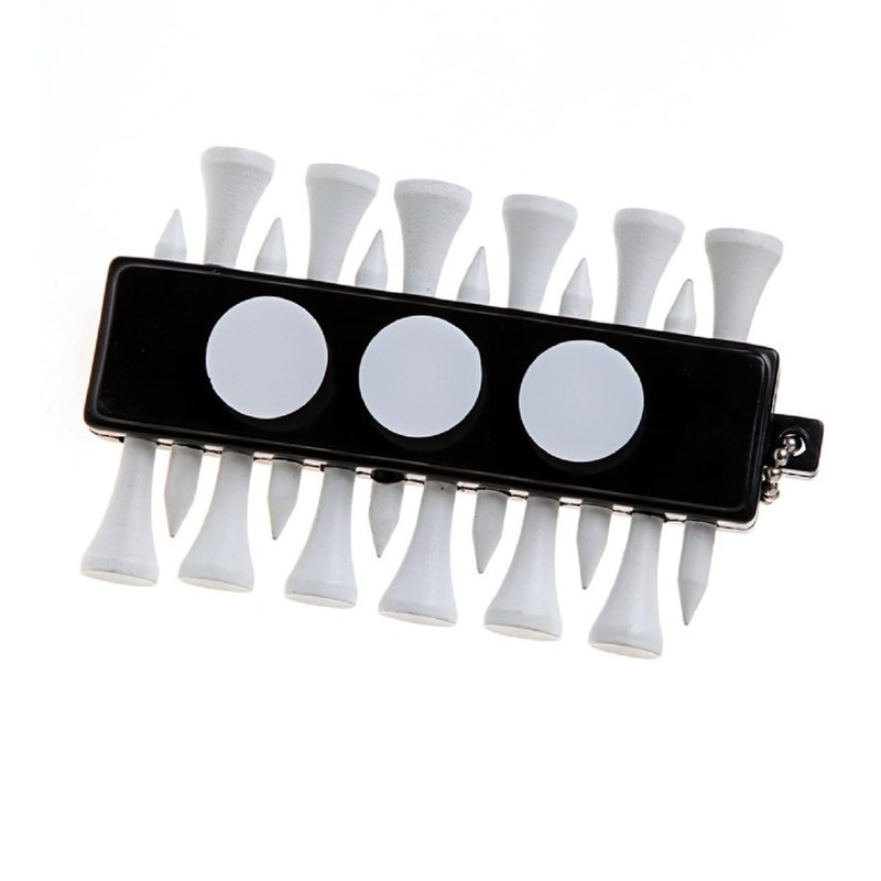 Tecno Pro Cross-Country Golf Tee Holder with 12 Tees &