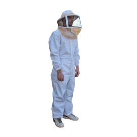 Mann Lake Deluxe Bee Suit, Beekeeping Gear with Zippered Square Veil, Durable 50/50 Cotton/Polyester Blend, Bee Protection Suit, Professional Beekeeping Suit for Adults, X-Large