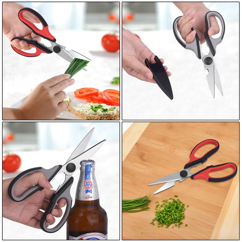 Left Handed Scissors Kitchen Shears, All Purpose Left Hand Heavy