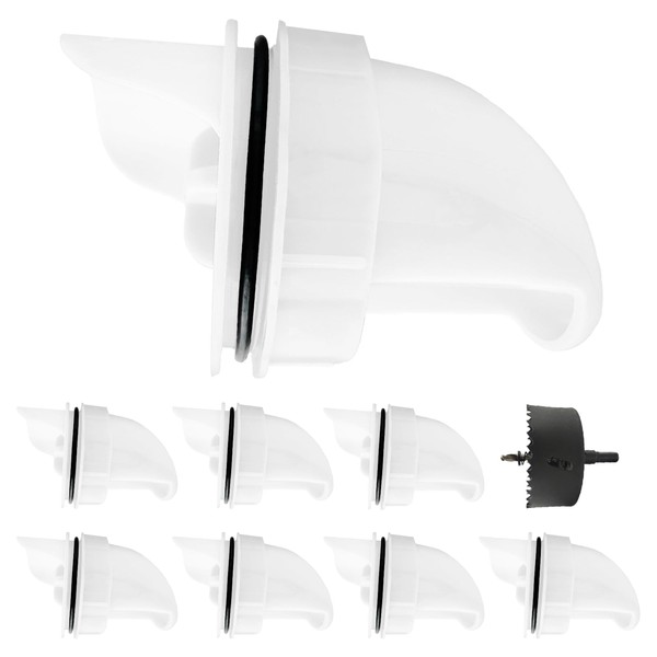 [8 Pack] Aopchry Automatic Chicken Feeder (White), Chicken Feeders No