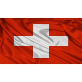 SHATCHI 5ft x 3ft Switzerland National Indoor Outdoor Polyester 1 Pack with Eyelets Country Flag