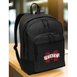 Broad Bay Mississippi State University Backpack CLASSIC STYLE MSU Bulldogs Backpack Laptop Sleeve