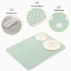 Yulife - Alfombrilla de secado de platos, diseño de lunares,
