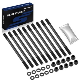 SPELAB Head Stud Replacement Kit Compatible with Acura L4 Gas 2.0L 2002-2004, Compatible with Honda L4 Gas 2.0L 2002-2005, Cylinder Head Stud Assembly Kit & Assembly Lubricant